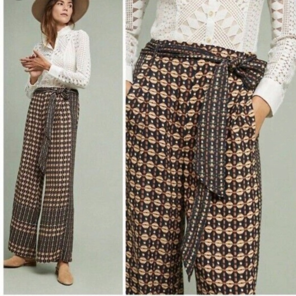 Anthropologie Metzner Wide Leg Trousers in 0 NWT